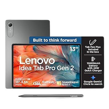 Idea Tab Pro Gen 2 33.02 cms (13) 8 GB 256 GB Wi-Fi + Tab Pen Plus